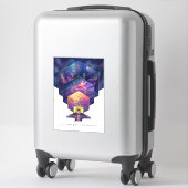 ジェームズウェッブ宇宙望遠鏡イラストレーションアート シール (スーツケース)