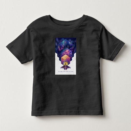 ジェームズウェッブ宇宙望遠鏡イラストレーションアート トドラーTシャツ (正面)