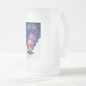 ジェームズウェッブ宇宙望遠鏡イラストレーションアート フロストグラスビールジョッキ (正面右)