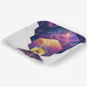 ジェームズウェッブ宇宙望遠鏡イラストレーションアート ペーパープレート (傾斜あり)