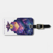 ジェームズウェッブ宇宙望遠鏡イラストレーションアート ラゲッジタグ (正面横)