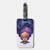 ジェームズウェッブ宇宙望遠鏡イラストレーションアート ラゲッジタグ (裏面縦)