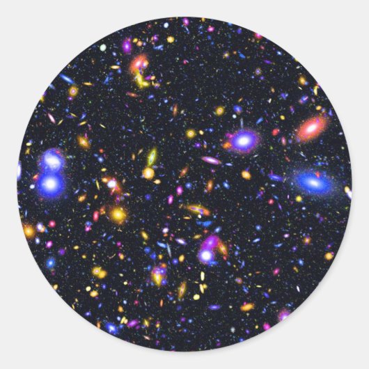 ジェームズウェッブ宇宙望遠鏡シミュレーション – ポップ・アートの Art ラウンドシール (正面)