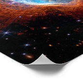 ジェームズウェッブ宇宙望遠鏡南リングや輪星雲 ポスター (角)