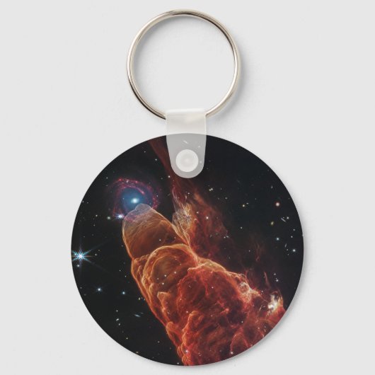 ジェームズウェッブ宇宙望遠鏡宇宙竜巻 キーホルダー (正面)