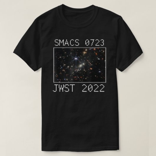 ジェームズウェッブ宇宙望遠鏡2022西銀河系宇宙 Tシャツ (デザイン正面)
