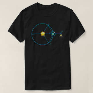 ジェームズウェッブ宇宙望遠鏡Jwst回路図L2点 Tシャツ