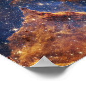 ジェームズウエブ宇宙望遠鏡の創造柱 ポスター (角)