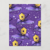 ジェームズウエブ宇宙望遠鏡パターン ポストカード (正面)