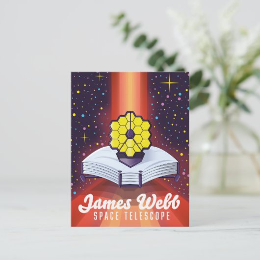 ジェームズウエブ宇宙望遠鏡 ポストカード (スタンド正面)