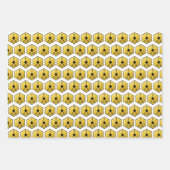 ジェームズウエブ宇宙望遠鏡JWST鏡パターン ラッピングペーパーシート (正面3)