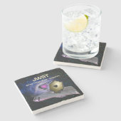 ジェームズウエブ宇宙望遠鏡JWST ストーンコースター (横)