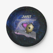 ジェームズウエブ宇宙望遠鏡JWST ペーパープレート (正面)