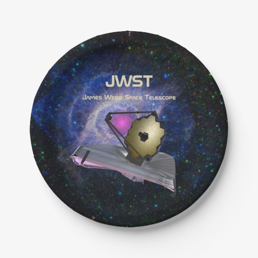 ジェームズウエブ宇宙望遠鏡JWST ペーパープレート (正面)