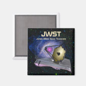 ジェームズウエブ宇宙望遠鏡JWST マグネット (正面/裏面)