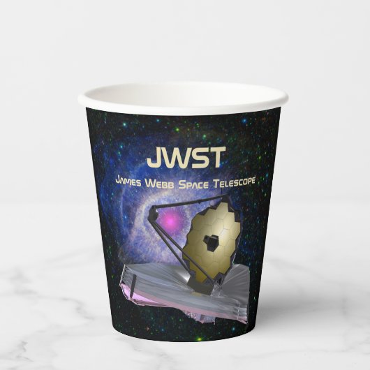 ジェームズウエブ宇宙望遠鏡JWST 紙コップ (正面)