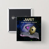 ジェームズウエブ宇宙望遠鏡JWST 缶バッジ (正面&裏面)