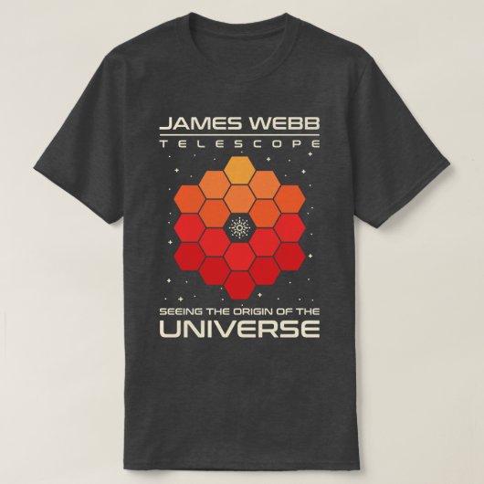 ジェームズウエブ望遠鏡 Tシャツ (デザイン正面)