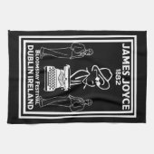 ジェームズジョイスダブリンアイルランド キッチンタオル (横)