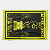 ジェームズジョイスダブリンアイルランド キッチンタオル (横)