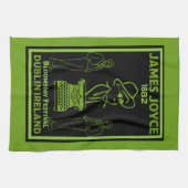 ジェームズジョイスダブリンアイルランド キッチンタオル (横)