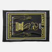 ジェームズジョイスダブリンアイルランド キッチンタオル (横)