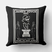 ジェームズジョイスダブリンアイルランド クッション (裏面)