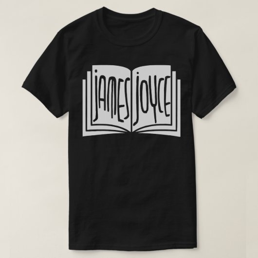 ジェームズジョイス本 Tシャツ (デザイン正面)