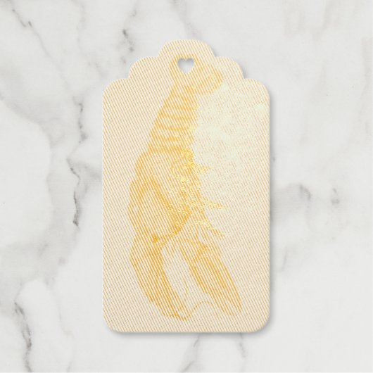 ジェームズソウェルビーセレーションロブスター ギフトタグ (正面)