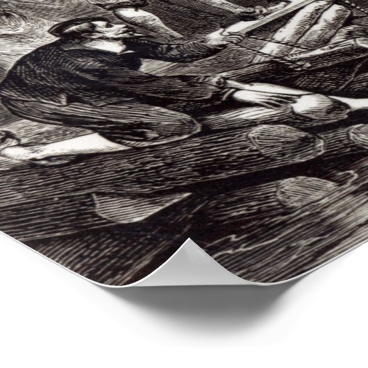 ジェームズタウンの入植者のための妻 ポスター (角)