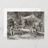 ジェームズタウンの最初の日 ポストカード (正面/裏面)