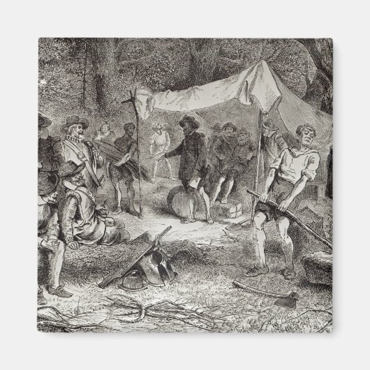 ジェームズタウンの最初の日 マグネット (正面)