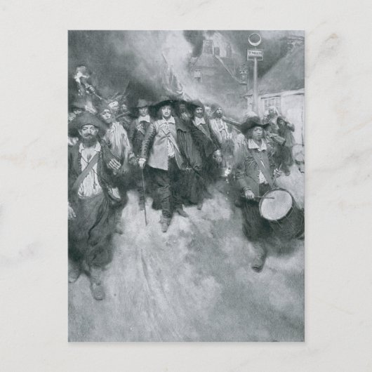 ジェームズタウンの燃焼 ポストカード (正面)