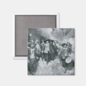 ジェームズタウンの燃焼 マグネット (正面/裏面)