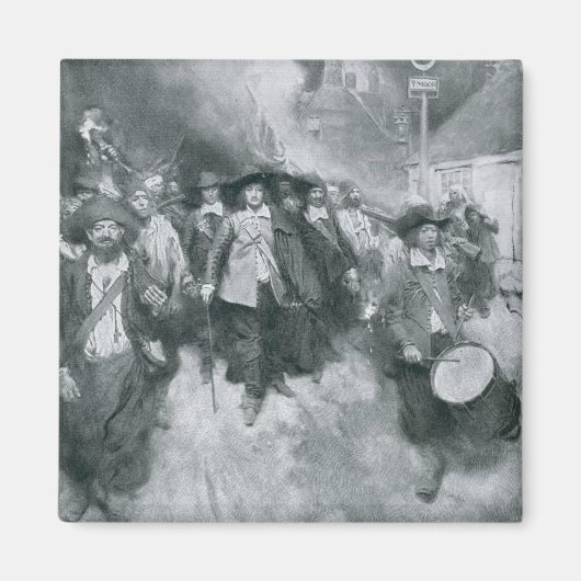 ジェームズタウンの燃焼 マグネット (正面)