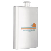 ジェームズタウンビーチバージニアサンパームツリーズ フラスク (右)