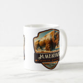 ジェームズタウン, ノースダコタ州 | ビンテージ コーヒーマグカップ (正面右)