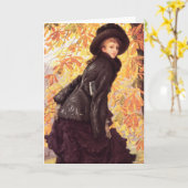 ジェームズティスソ10月グリーティングカード カード (黄色い花)