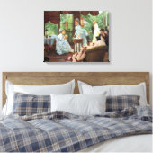 ジェームズティソビクトリアンートティーパーティー キャンバスプリント (インサイチュ (寝室))