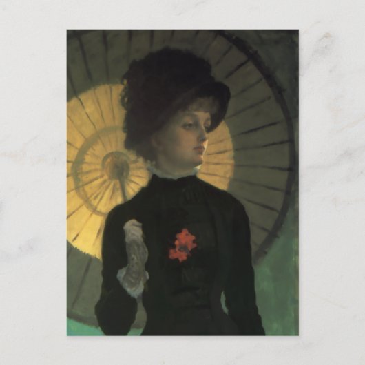 ジェームズティソートンパラソル葉書 ポストカード (正面)