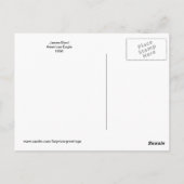 ジェームズバードアメリカンイーグルファインアート ポストカード (裏面)