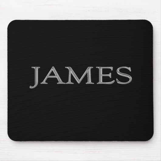 ジェームズパーソナライズされた名 マウスパッド (正面)