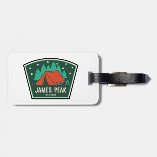 ジェームズピークウィルダネスコロラドキャンピング ラゲッジタグ (裏面横)