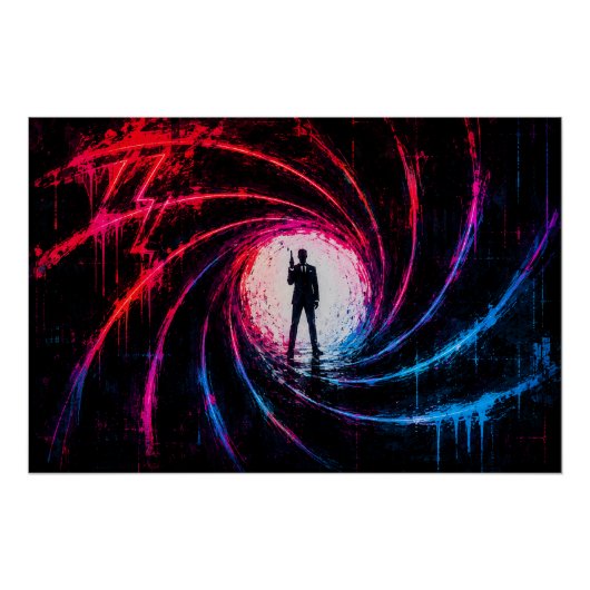 ジェームズボンド007ガン ポスター (正面)