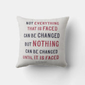 ジェームズボールドウィンチェンジタイポグラフィ装飾用クッション クッション (裏面)