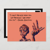 ジェームズボールドウィン引用文 ポストカード (正面/裏面)