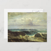 ジェームズマクニールウィスラーザブルーウェーブビアリッツ ポストカード (正面/裏面)