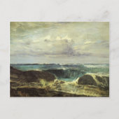 ジェームズマクニールウィスラーザブルーウェーブビアリッツ ポストカード (正面)