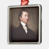 ジェームズモンローホワイトハウス米国大統領ポートレート メタルオーナメント (左)