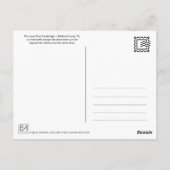 ジェームズリバーフットブリッジアパラチアントレイルポストカード ポストカード (裏面)